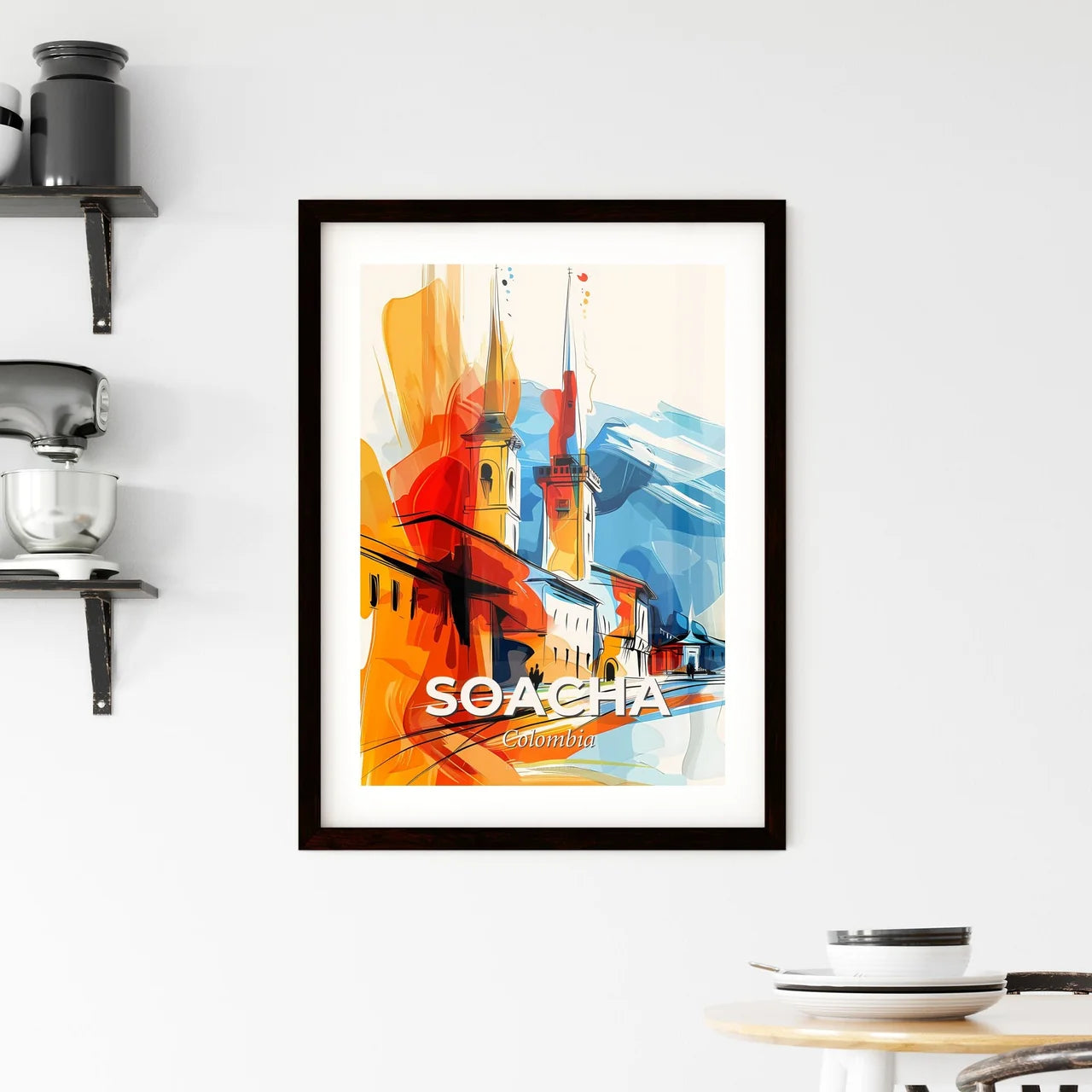 Vibrant Soacha, Colombia Framed Print