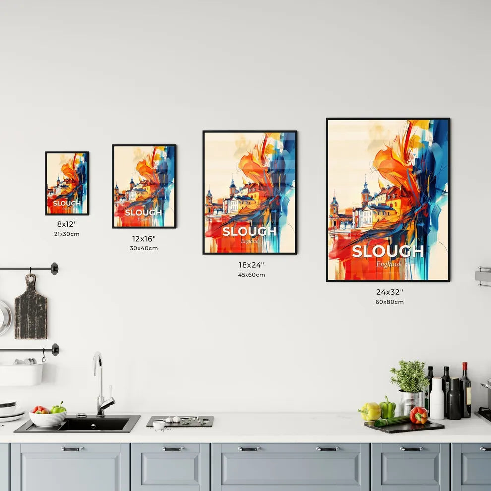 Vibrant Slough, England Kitchen Art