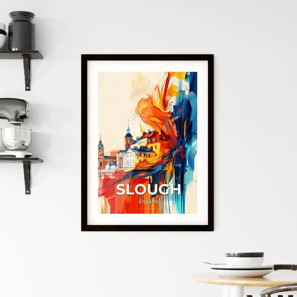 Vibrant Slough, England Framed Print