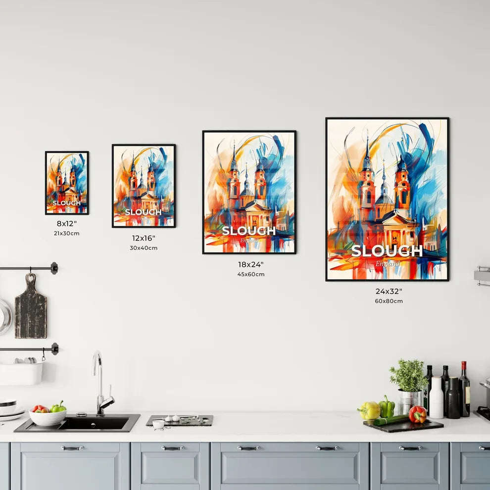 Vibrant Slough, England Kitchen Art