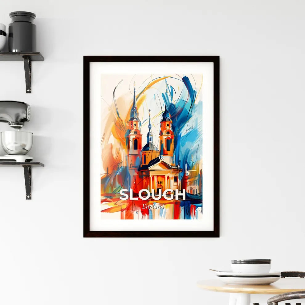 Vibrant Slough, England Framed Print
