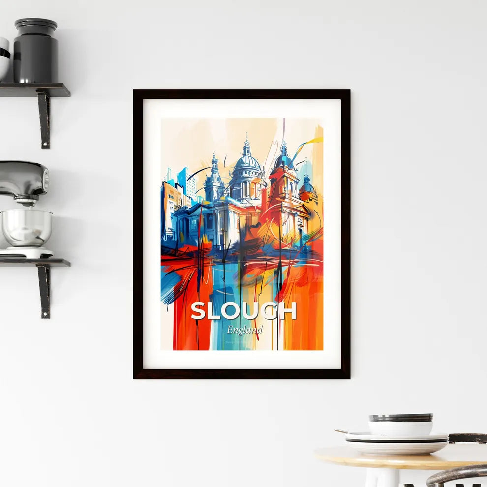 Vibrant Slough, England Framed Print