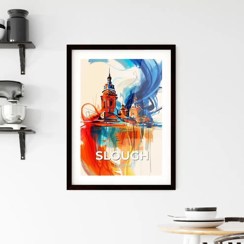 Vibrant Slough, England Framed Print