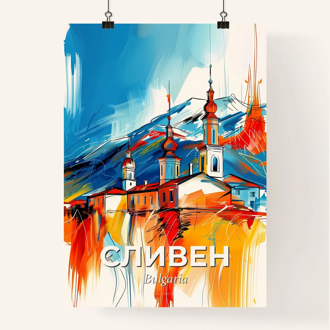 Vibrant Сливен, Bulgaria Poster