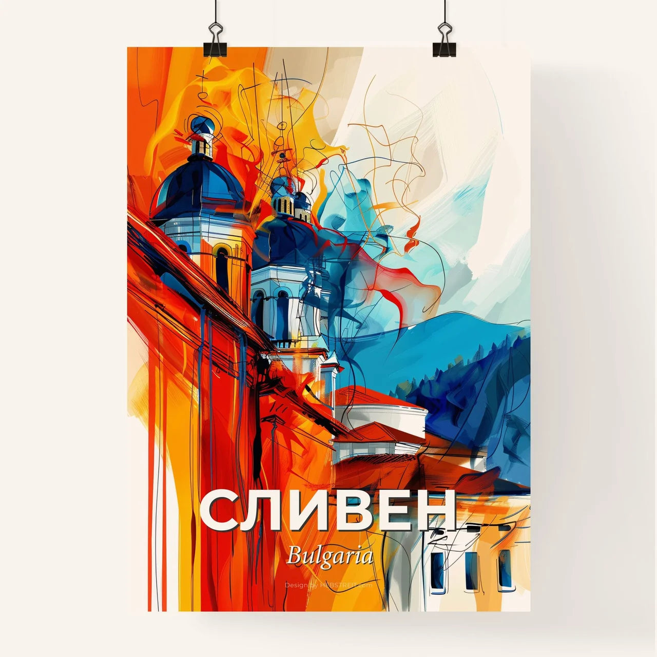 Vibrant Сливен, Bulgaria Poster