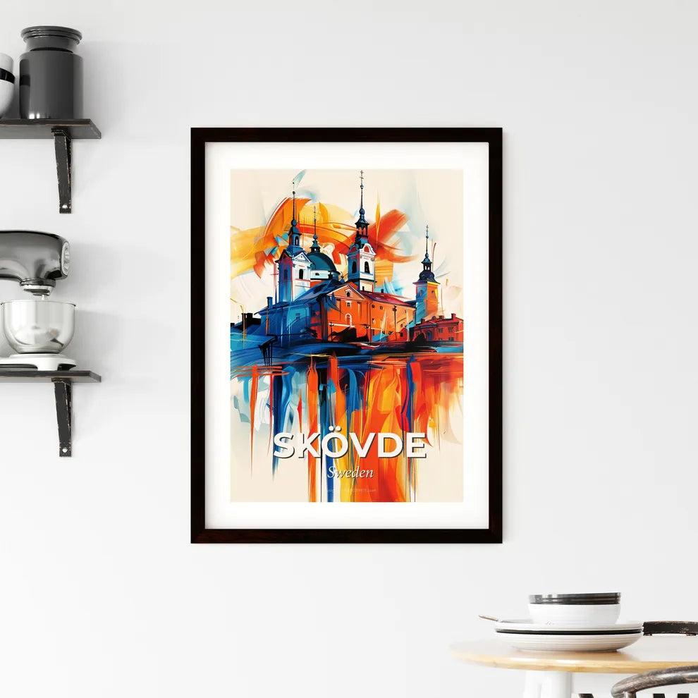 Vibrant Skövde, Sweden Framed Print