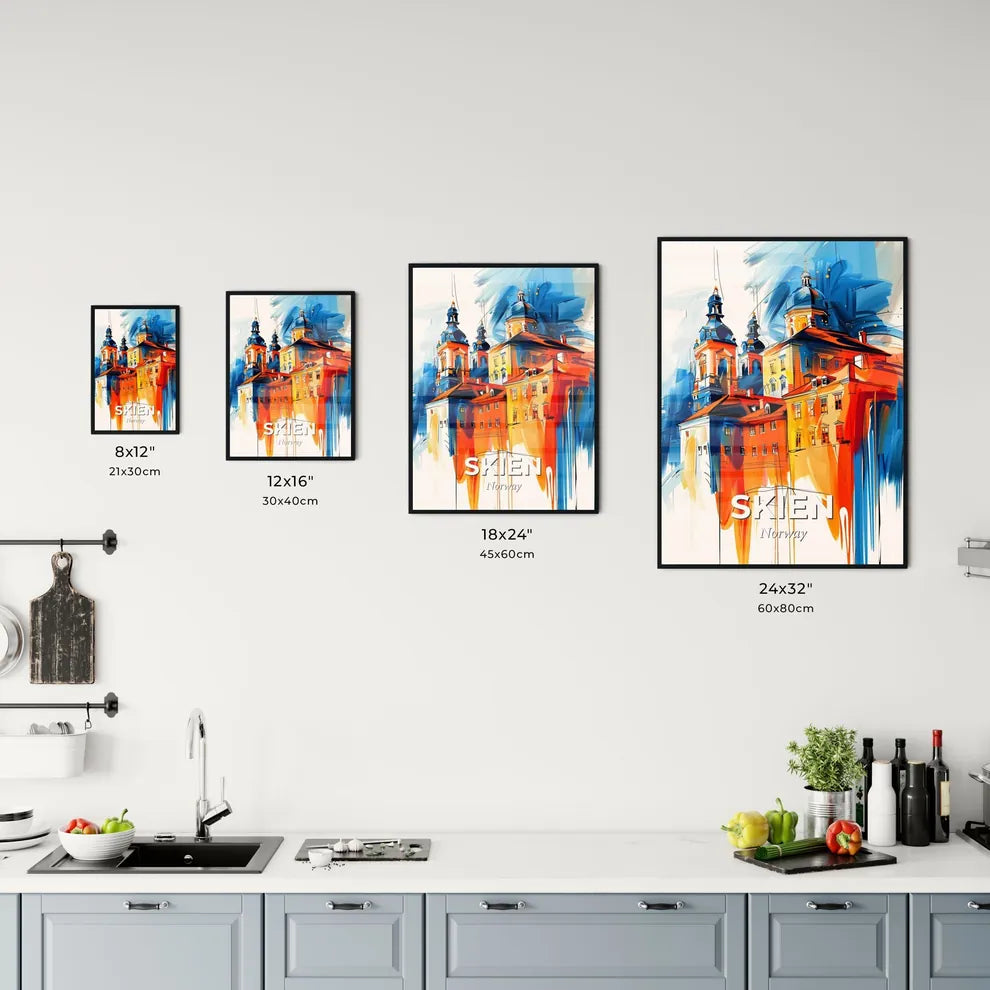 Vibrant Skien, Norway Kitchen Art