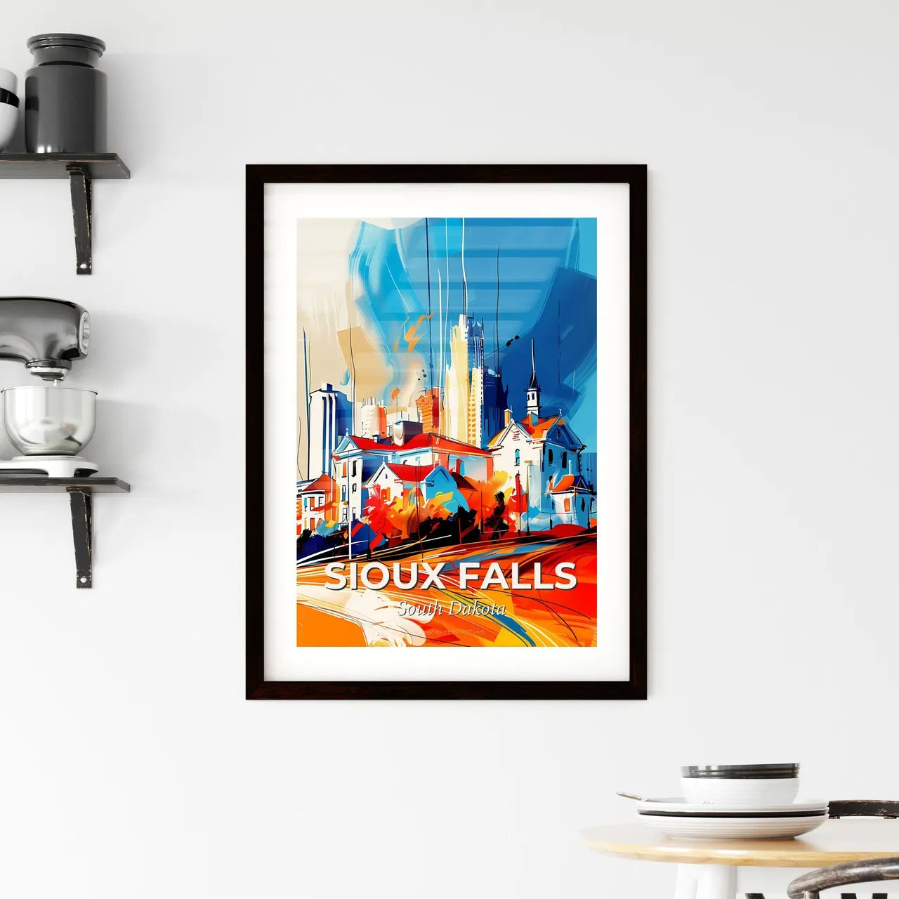 Vibrant Sioux Falls, South Dakota Framed Print