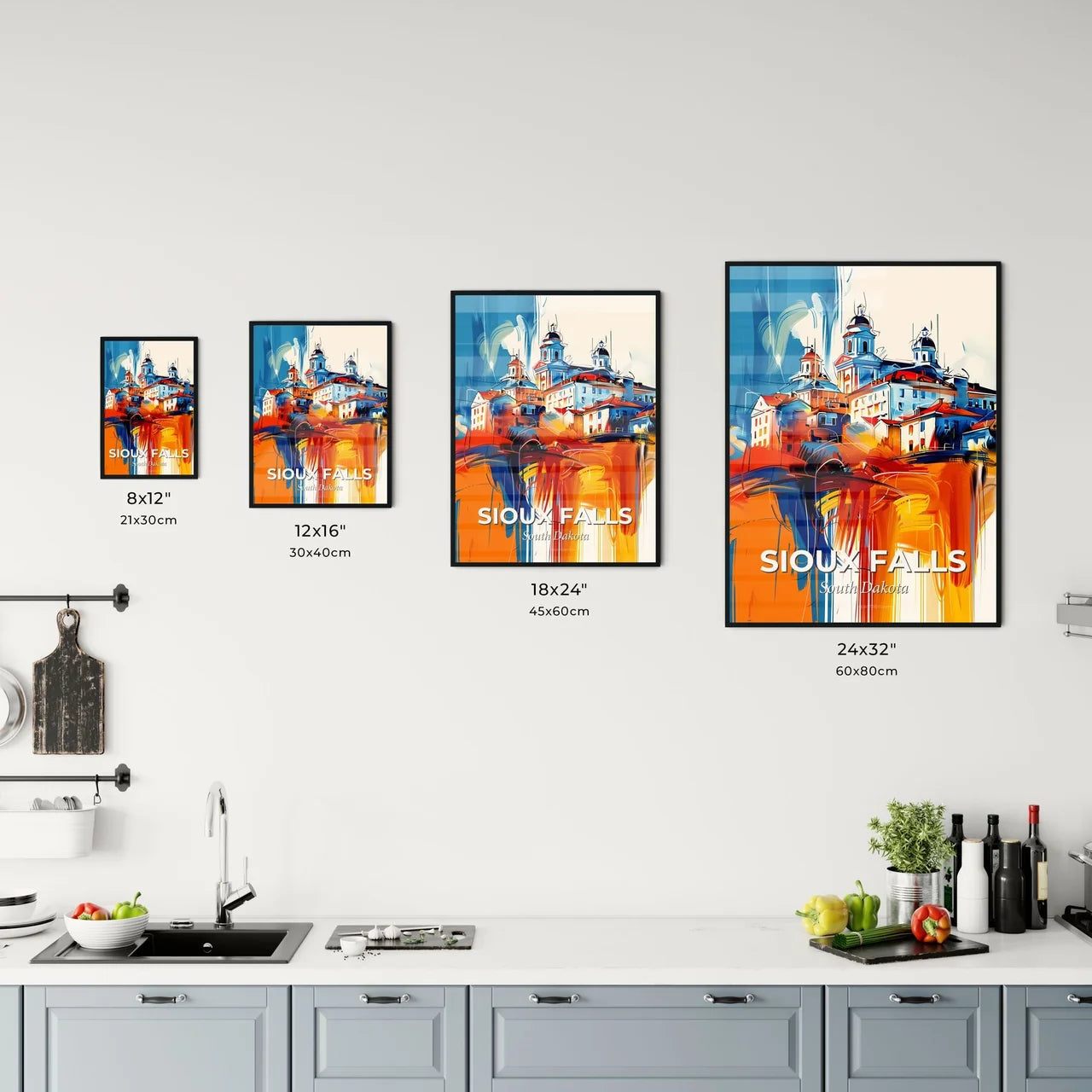 Vibrant Sioux Falls, South Dakota Kitchen Art