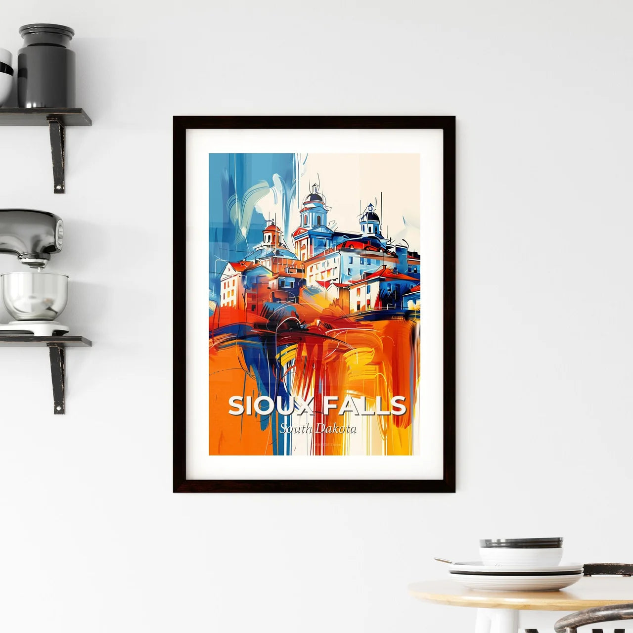 Vibrant Sioux Falls, South Dakota Framed Print