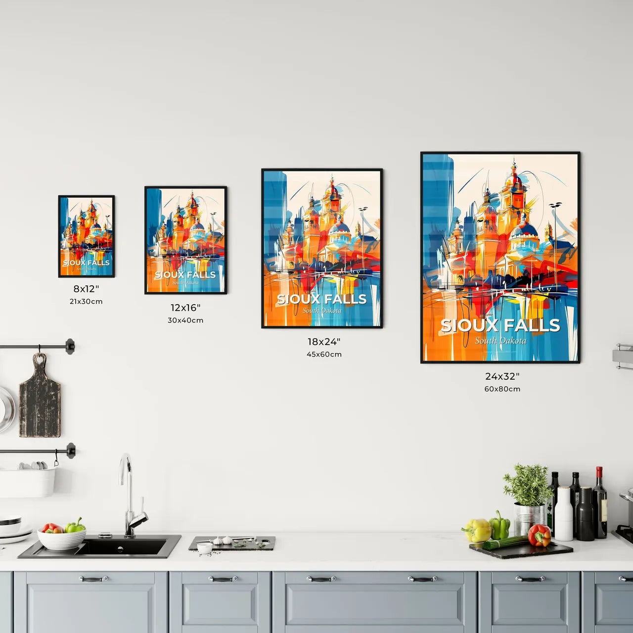Vibrant Sioux Falls, South Dakota Kitchen Art