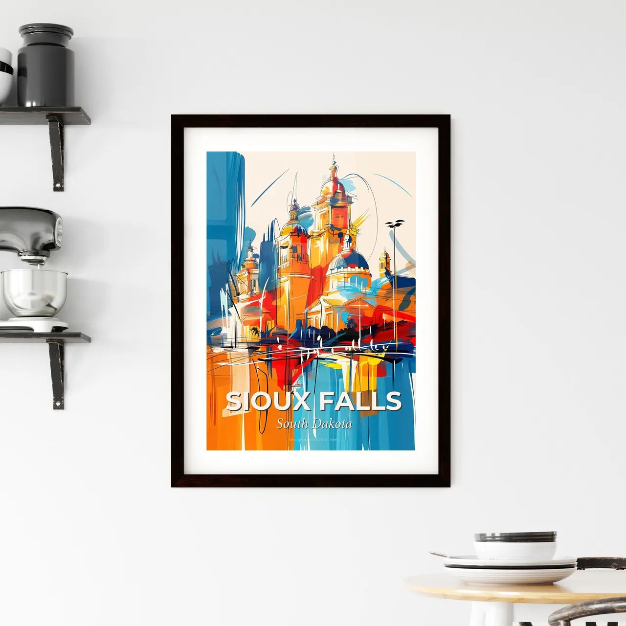 Vibrant Sioux Falls, South Dakota Framed Print