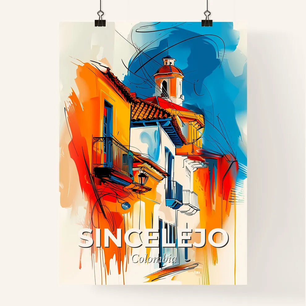 Vibrant Sincelejo, Colombia Poster