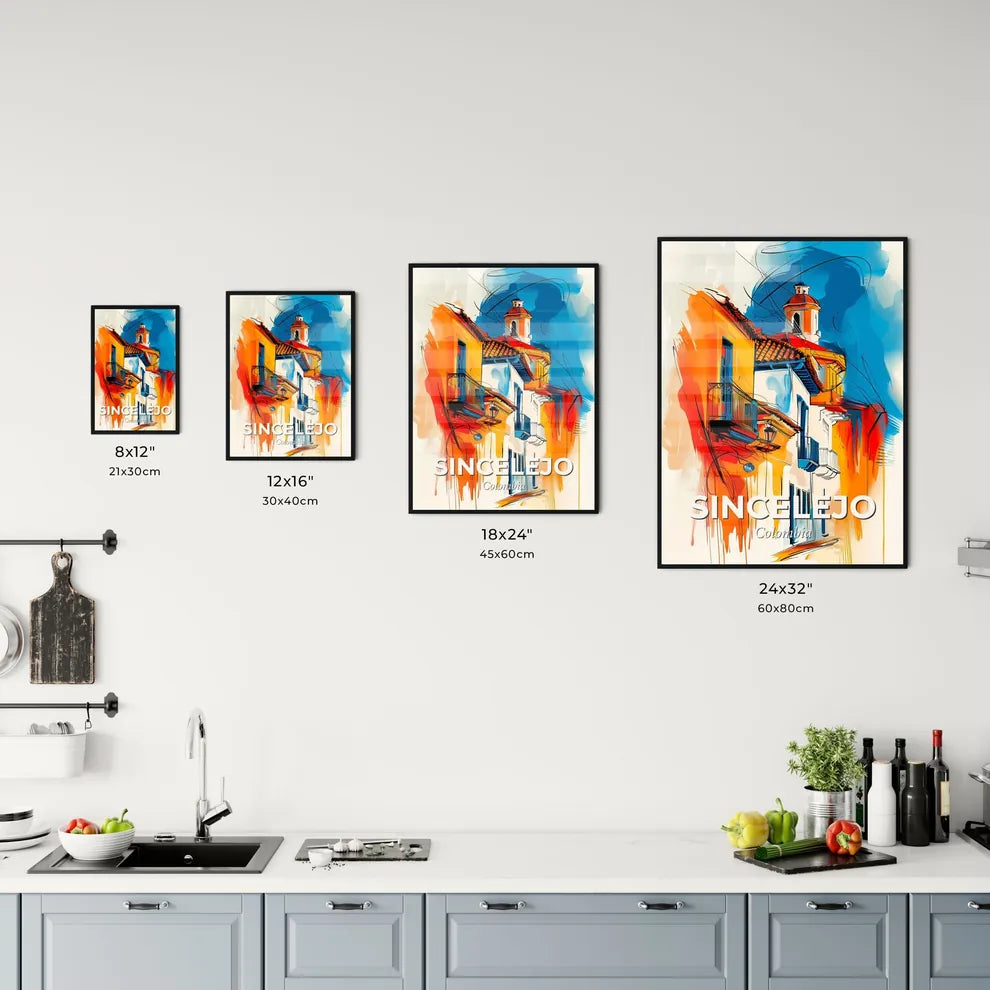 Vibrant Sincelejo, Colombia Kitchen Art