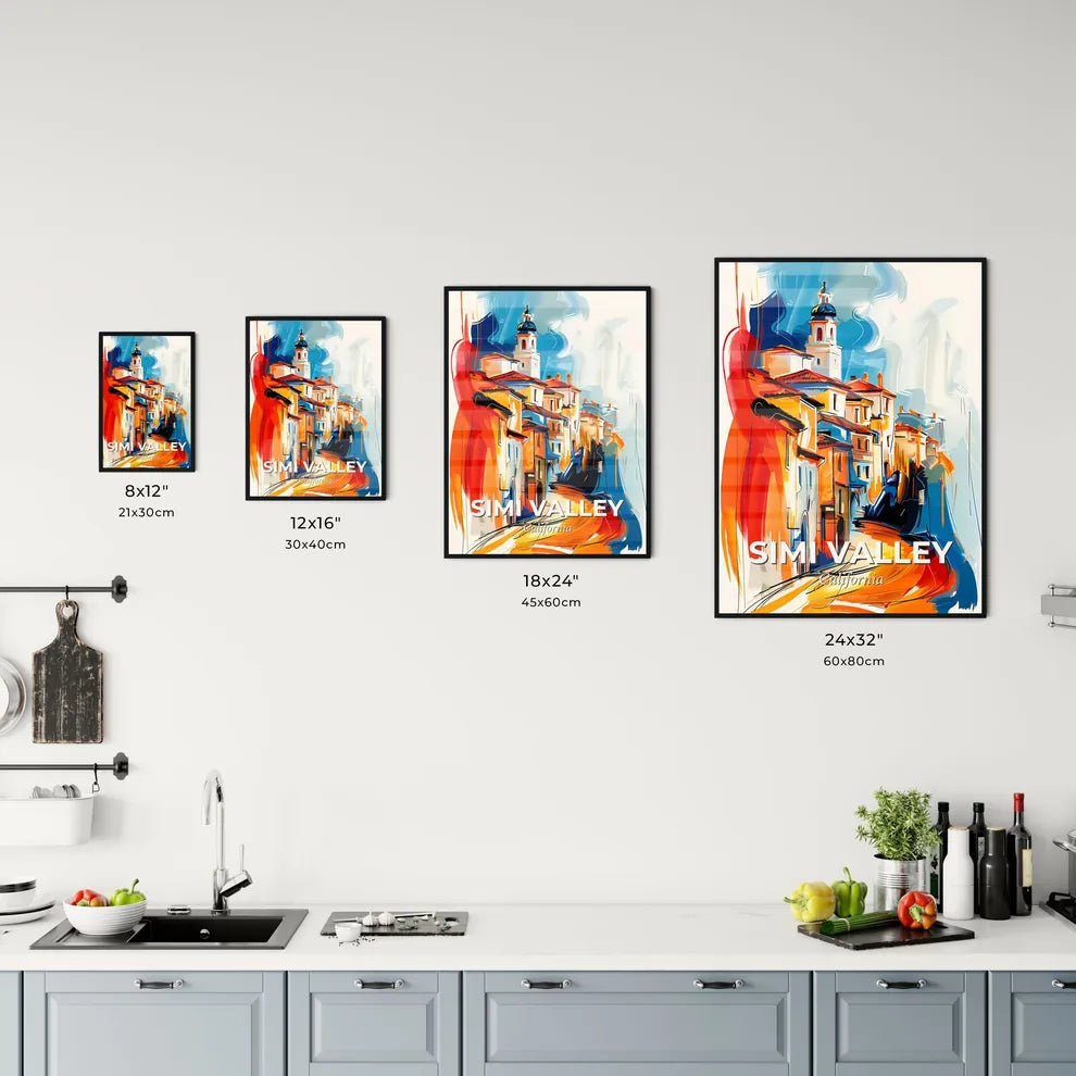 Vibrant Simi Valley, California Kitchen Art