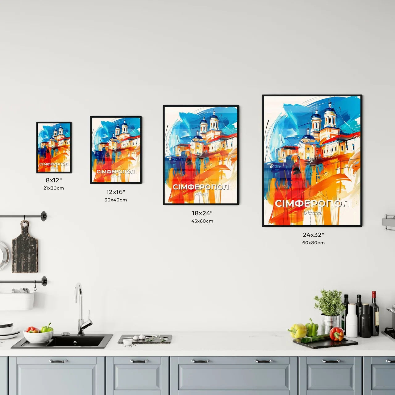 Vibrant Сімферопол, Ukraine Kitchen Art