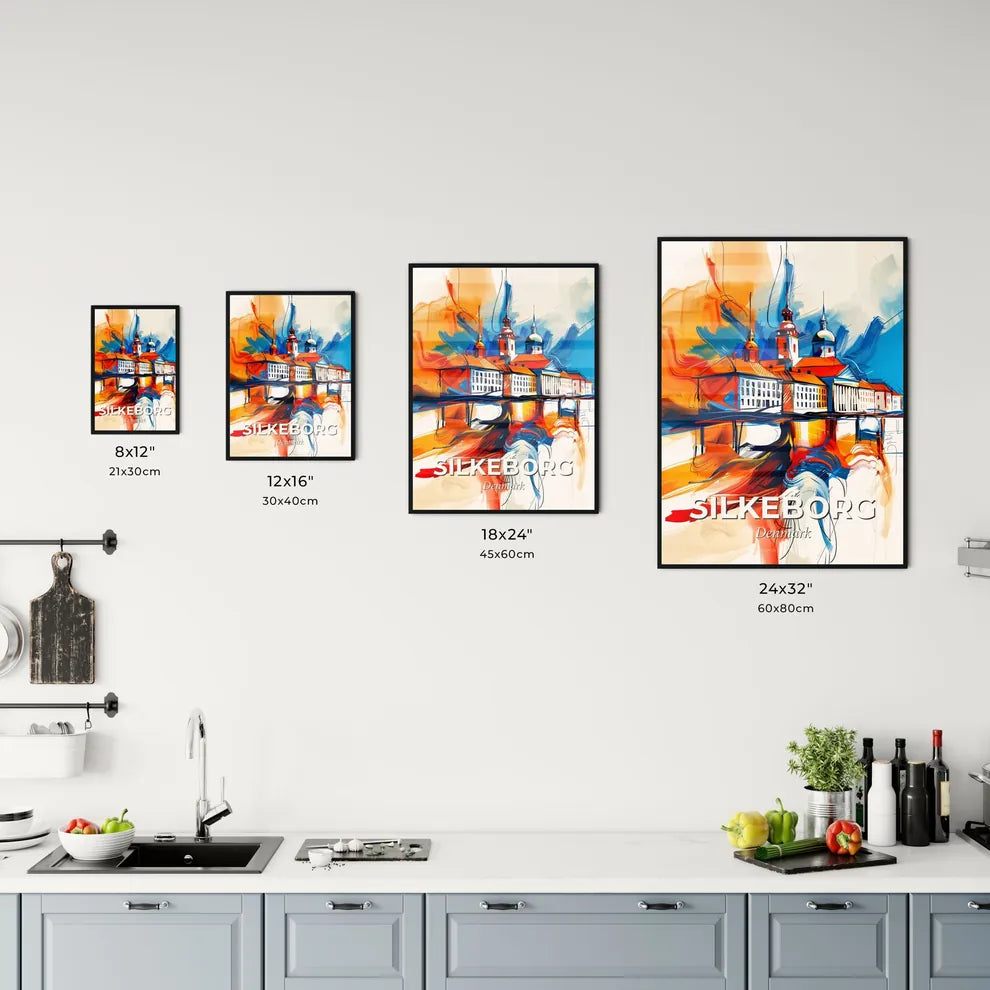 Vibrant Silkeborg, Denmark Kitchen Art