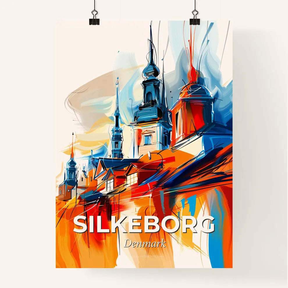 Vibrant Silkeborg, Denmark Poster