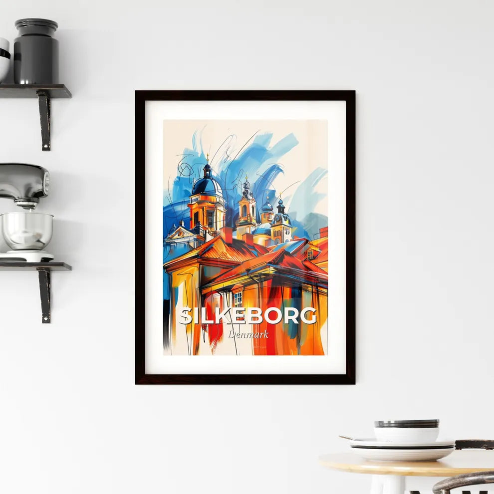 Vibrant Silkeborg, Denmark Framed Print