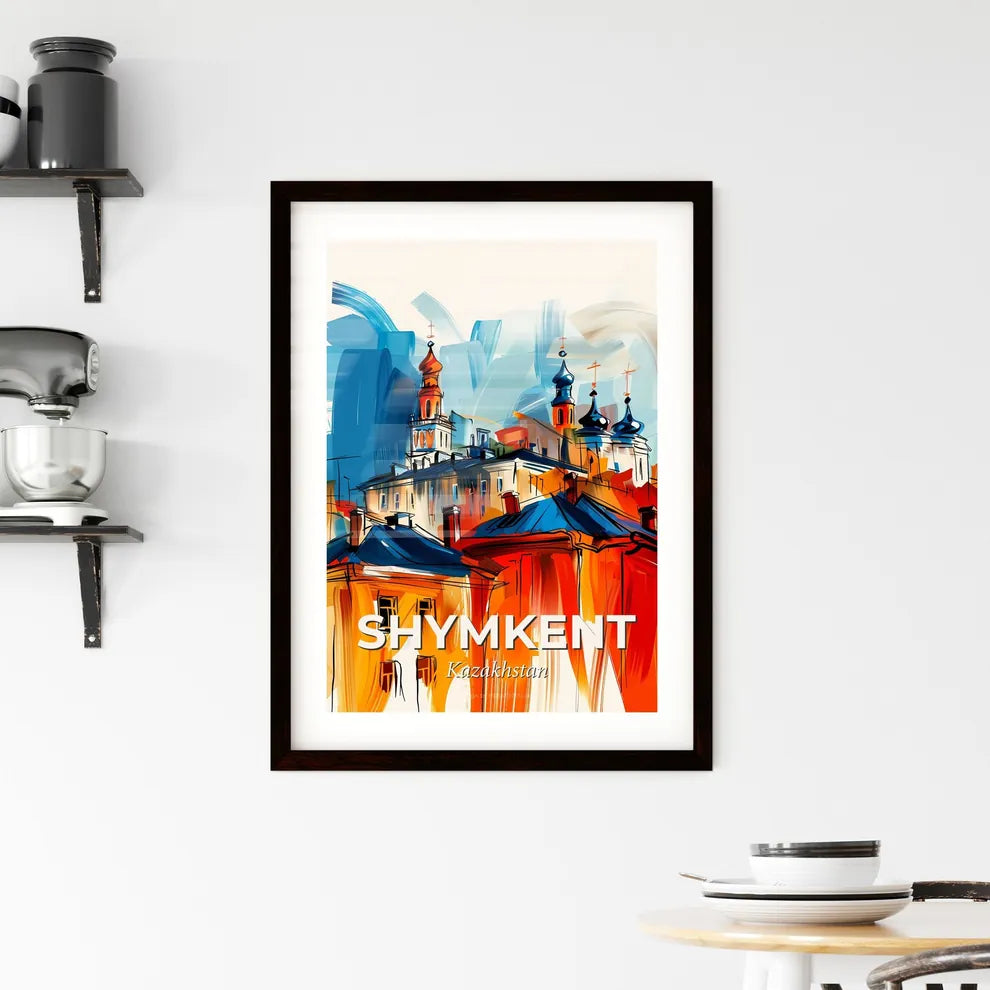 Vibrant Shymkent, Kazakhstan Framed Print