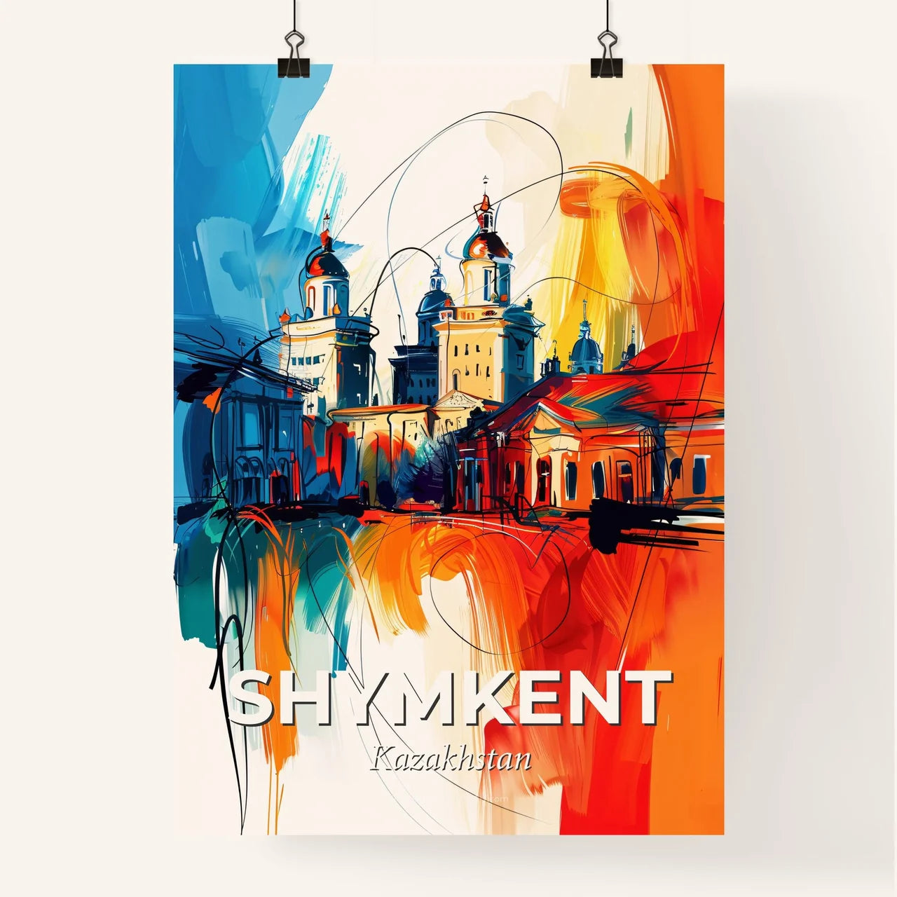 Vibrant Shymkent, Kazakhstan Poster