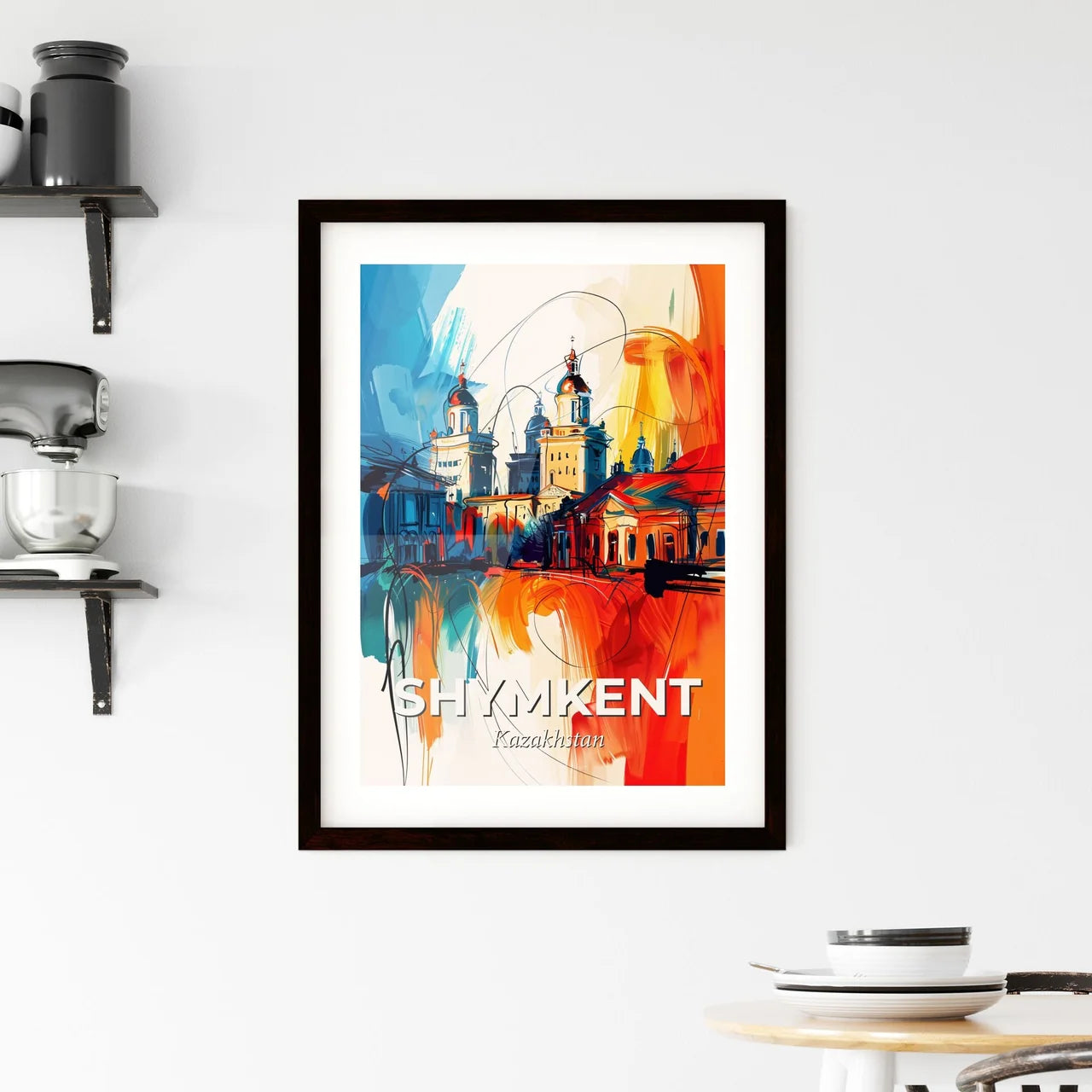 Vibrant Shymkent, Kazakhstan Framed Print