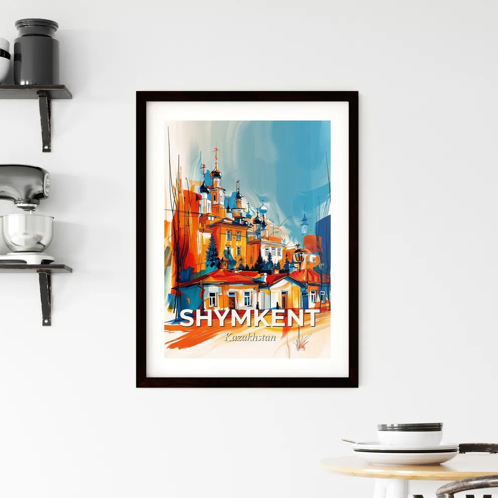 Vibrant Shymkent, Kazakhstan Framed Print