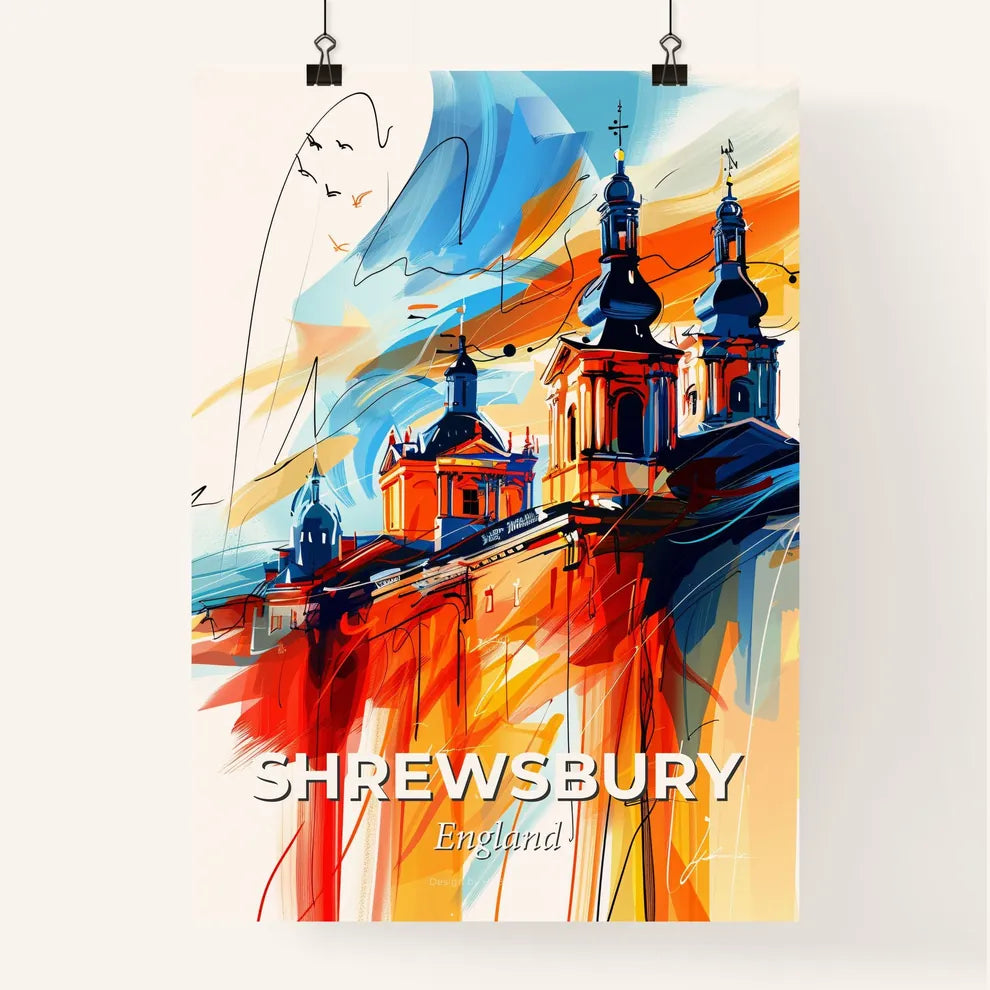 Vibrant Shrewsbury, England Poster