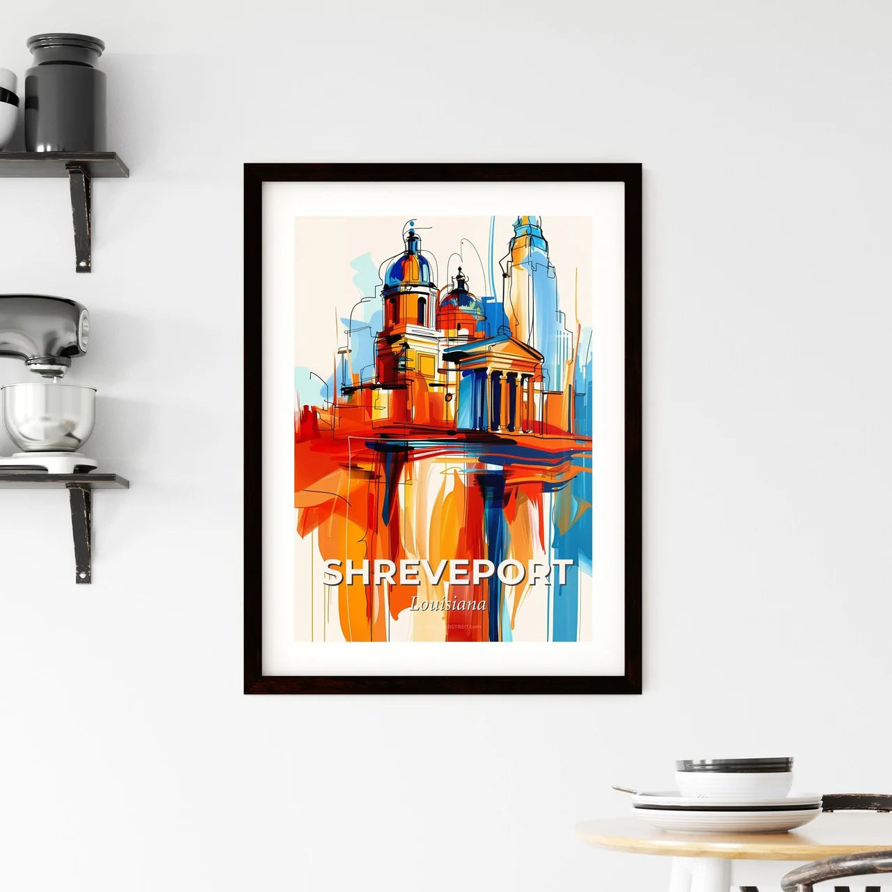 Vibrant Shreveport, Louisiana Framed Print