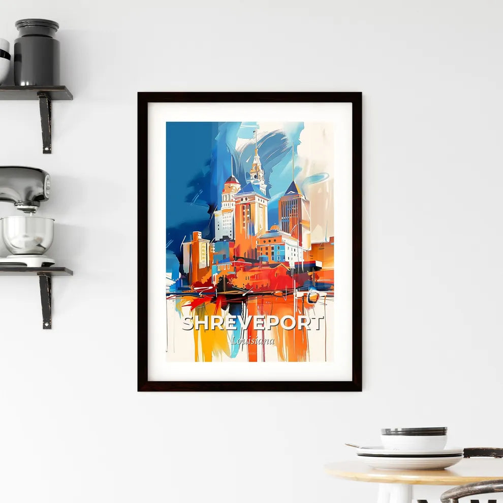 Vibrant Shreveport, Louisiana Framed Print