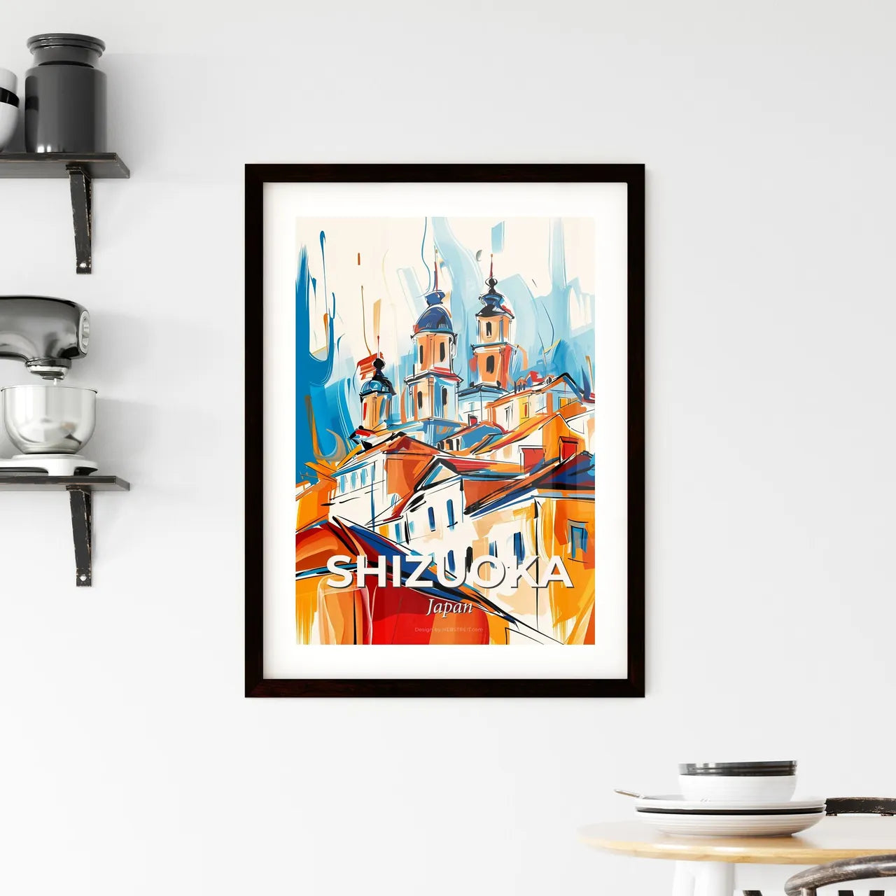 Vibrant Shizuoka, Japan Framed Print