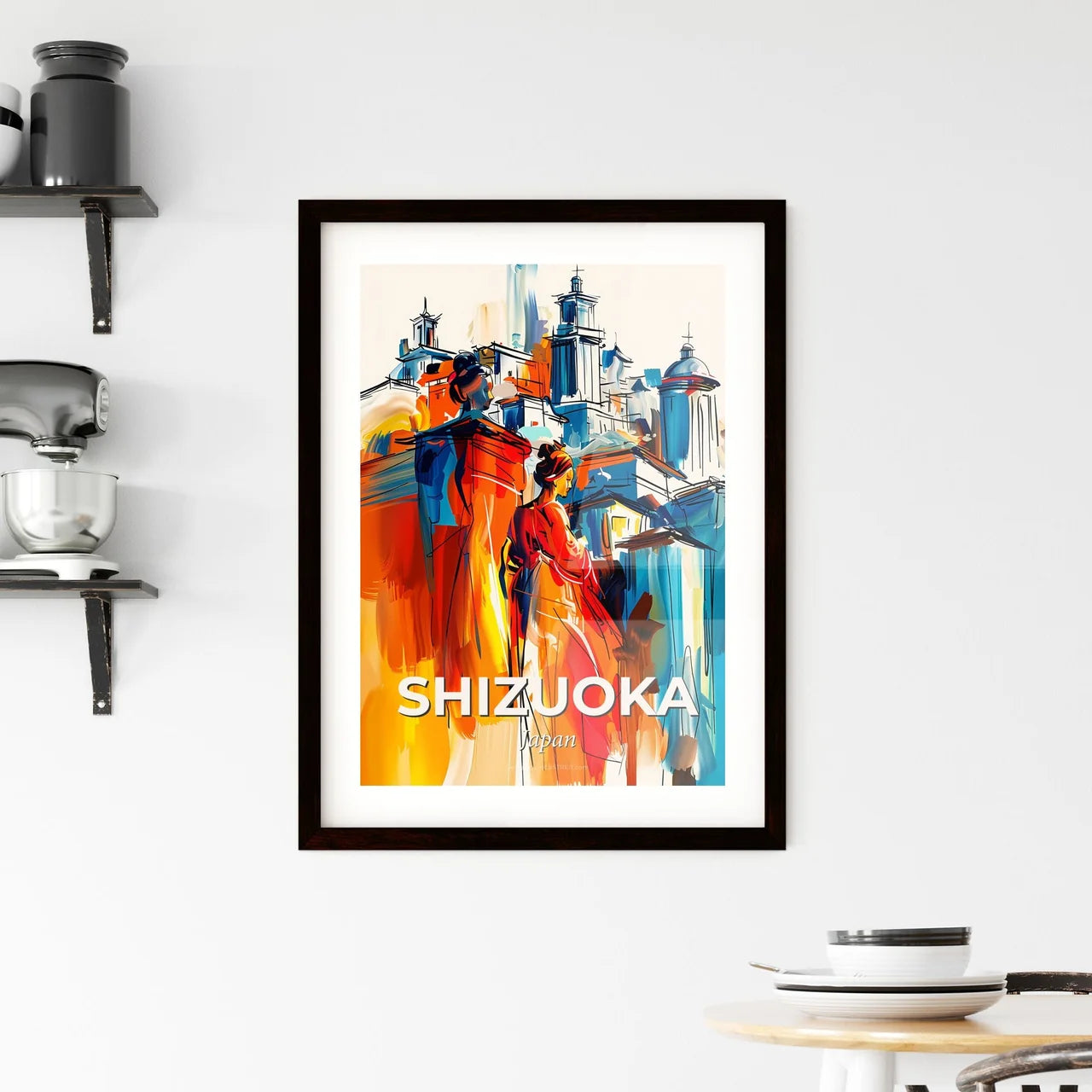 Vibrant Shizuoka, Japan Framed Print