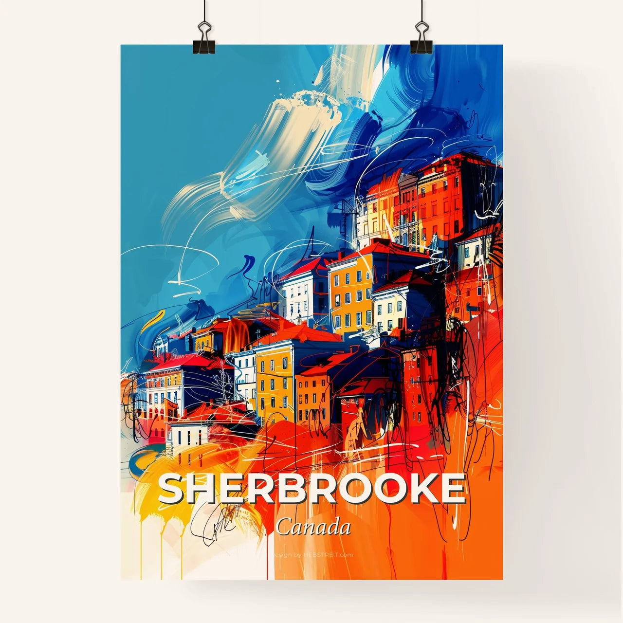 Vibrant Sherbrooke, Canada Poster