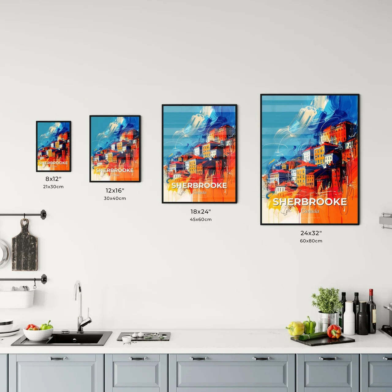 Vibrant Sherbrooke, Canada Kitchen Art