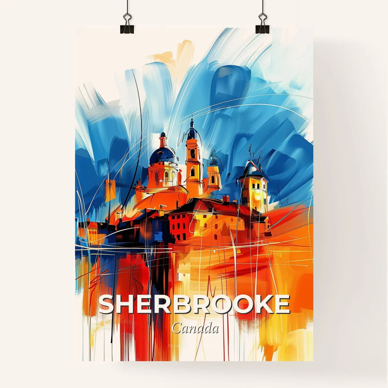 Vibrant Sherbrooke, Canada Poster