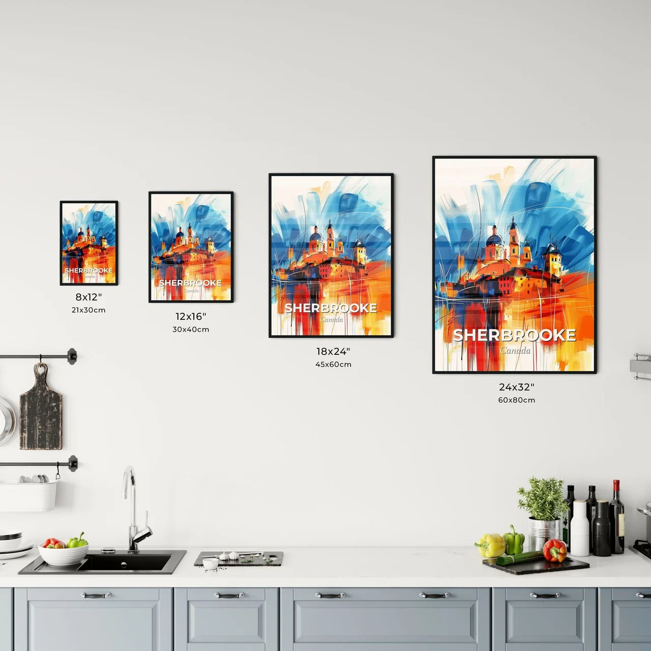 Vibrant Sherbrooke, Canada Kitchen Art