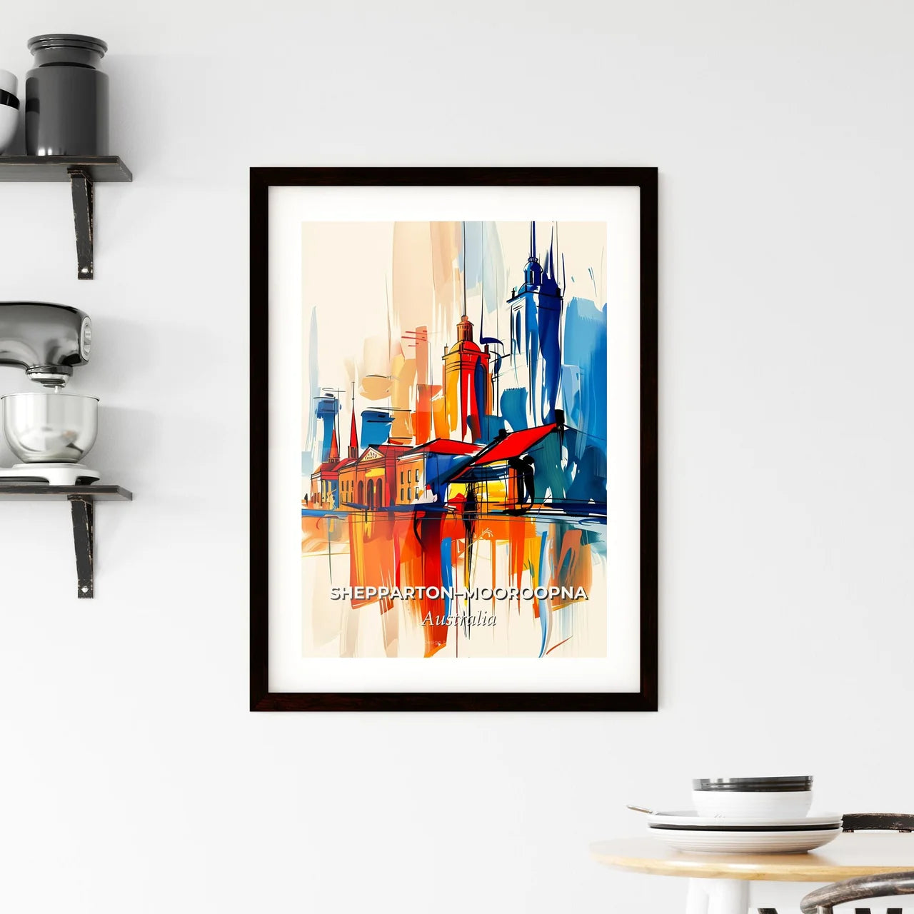 Vibrant Shepparton–Mooroopna, Australia Framed Print