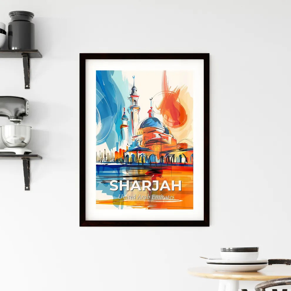 Vibrant Sharjah  , United Arab Emirates Framed Print