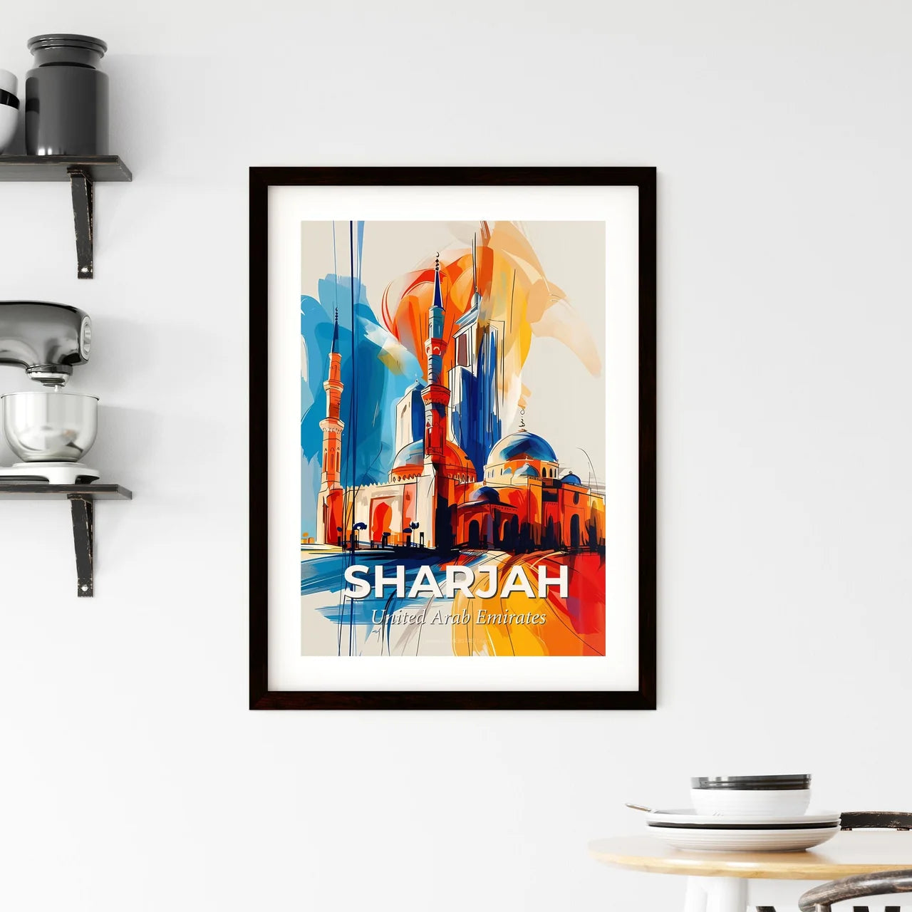 Vibrant Sharjah  , United Arab Emirates Framed Print