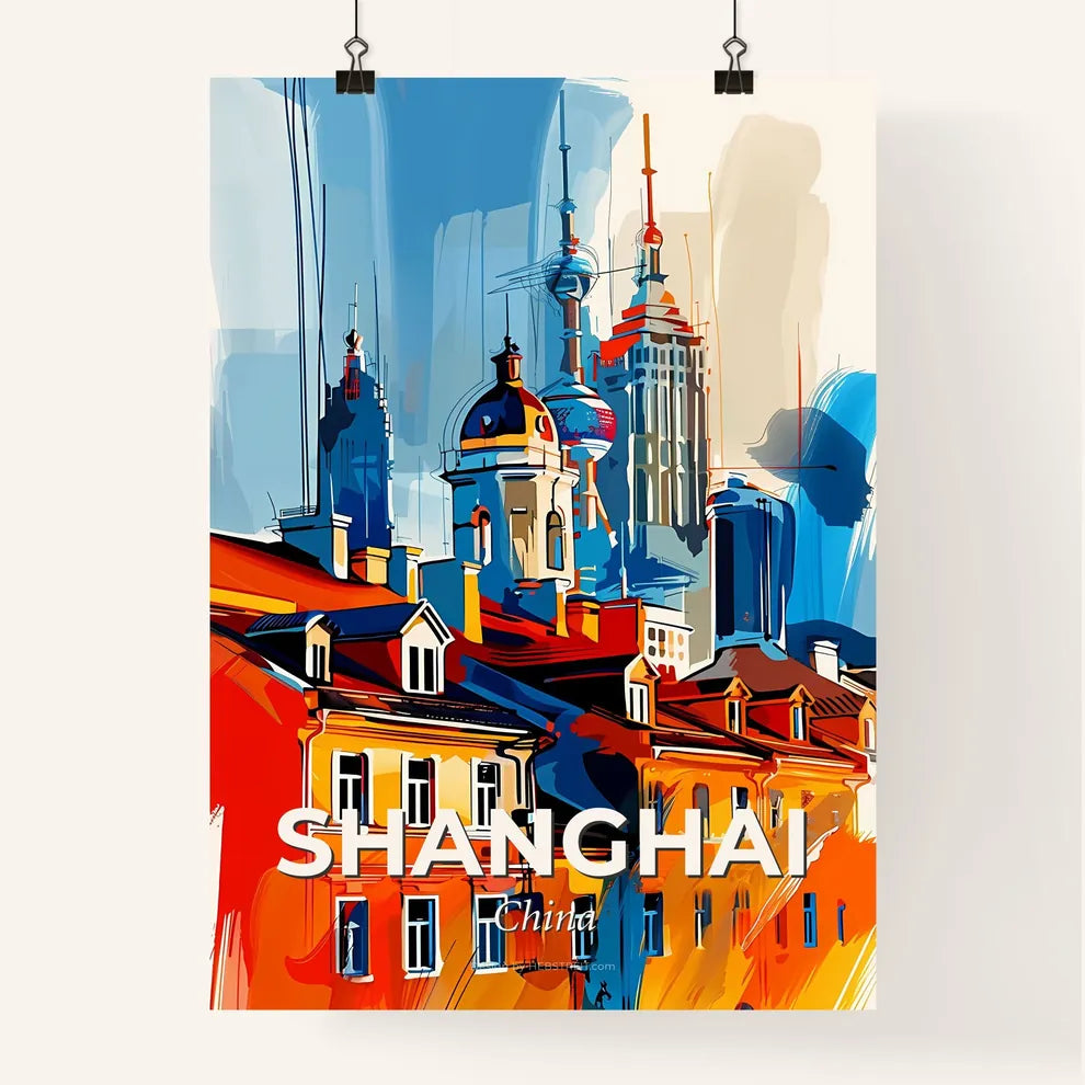 Vibrant Shanghai, China Poster