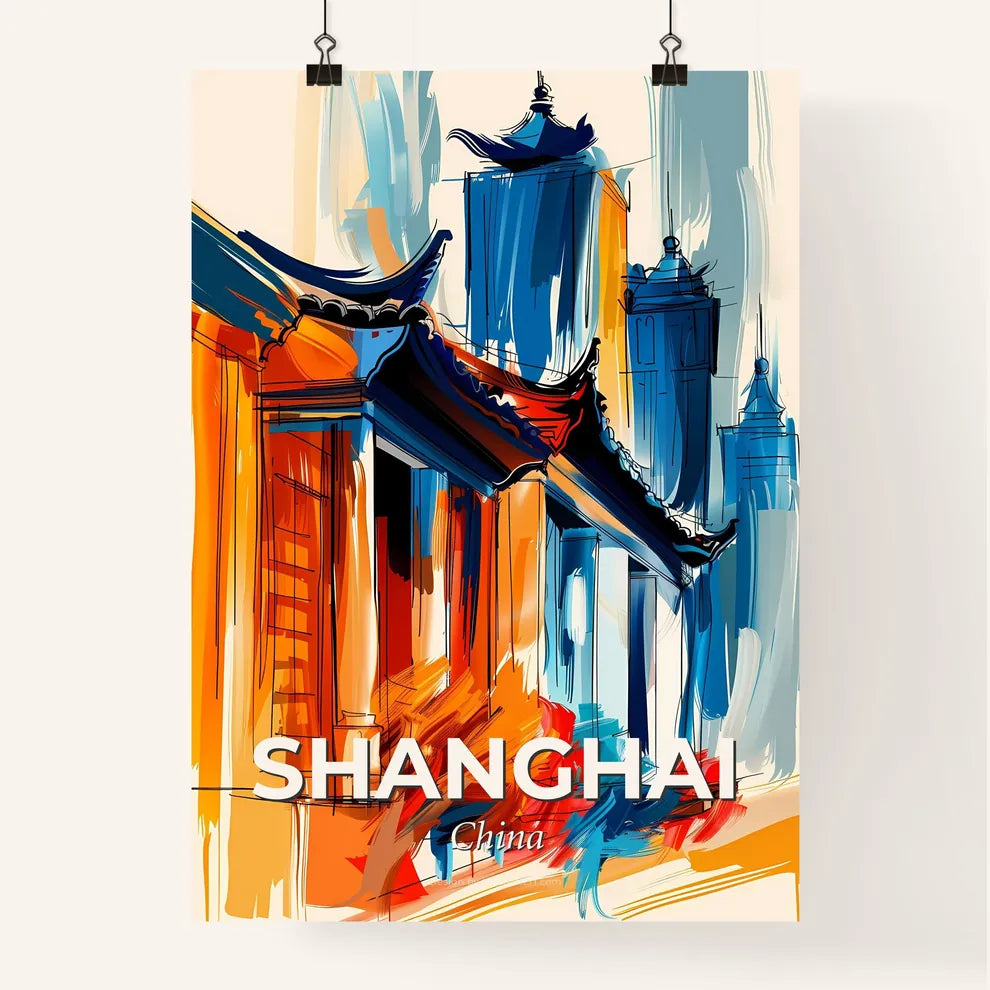 Vibrant Shanghai, China Poster
