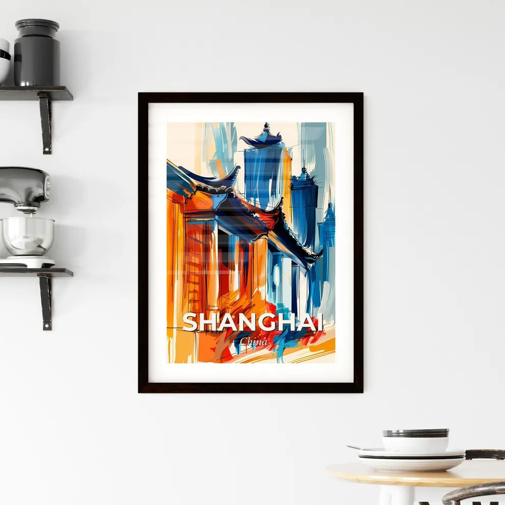 Vibrant Shanghai, China Framed Print