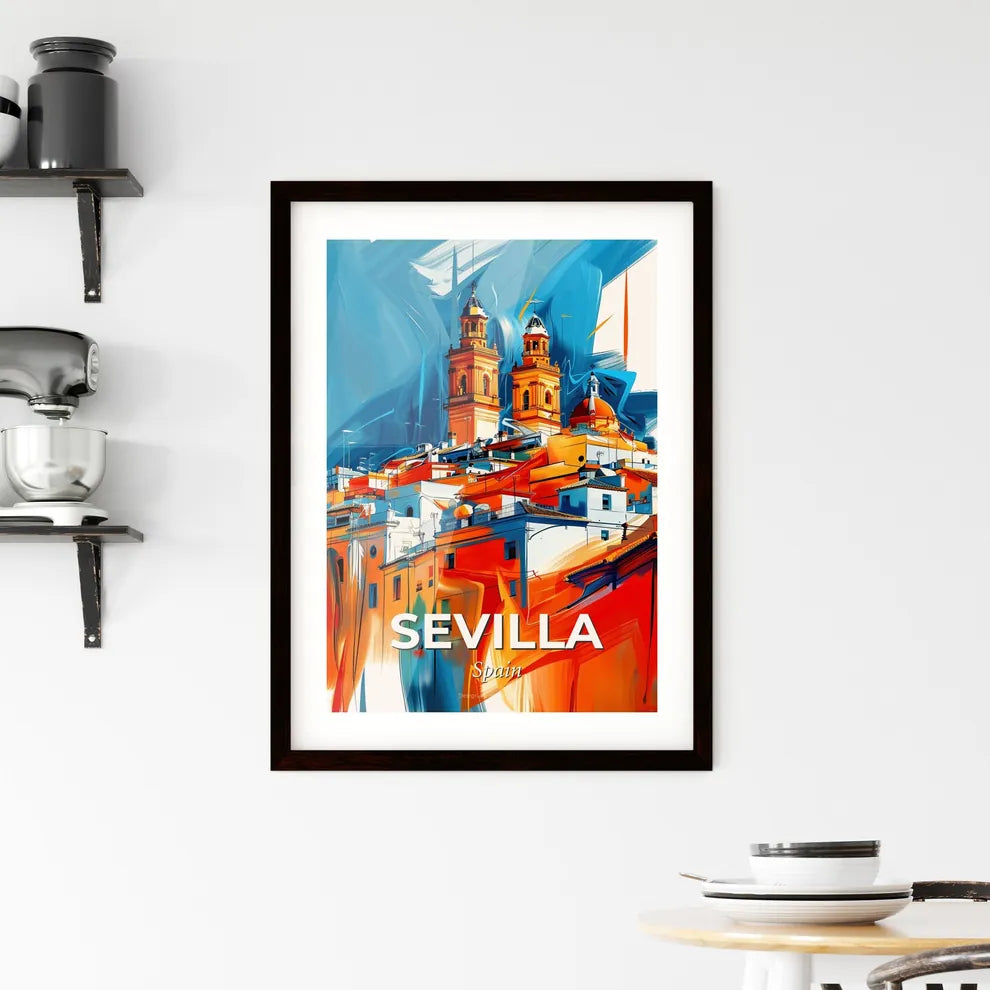 Vibrant Sevilla, Spain Framed Print
