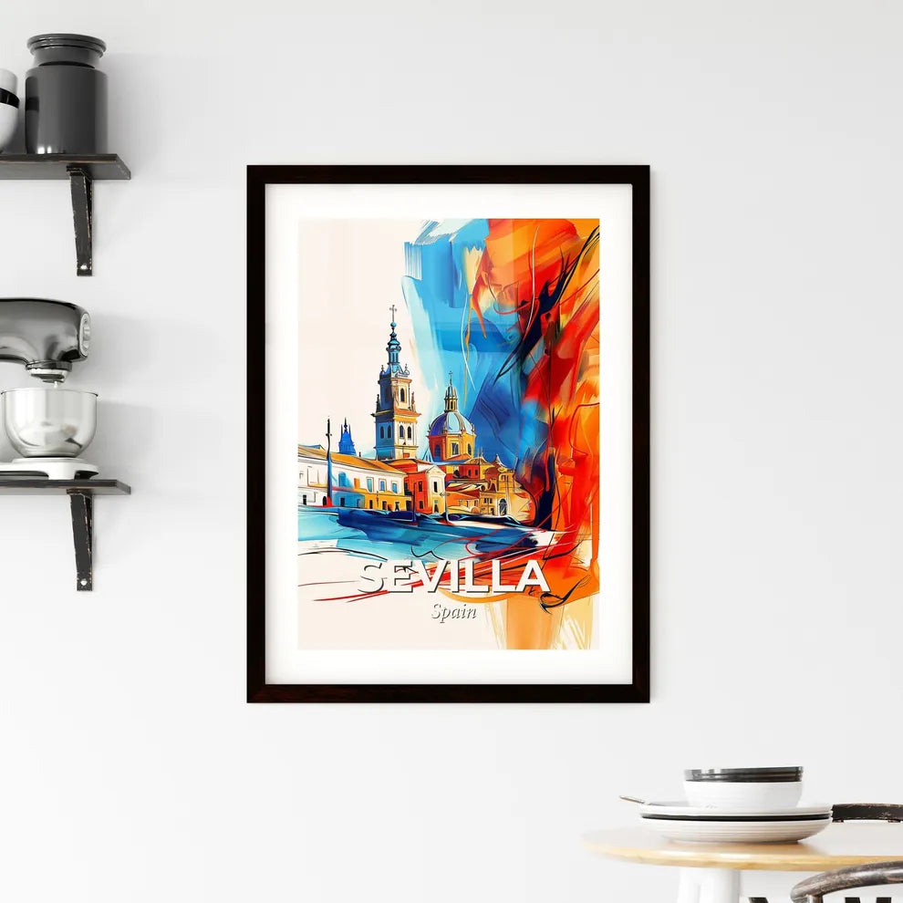 Vibrant Sevilla, Spain Framed Print