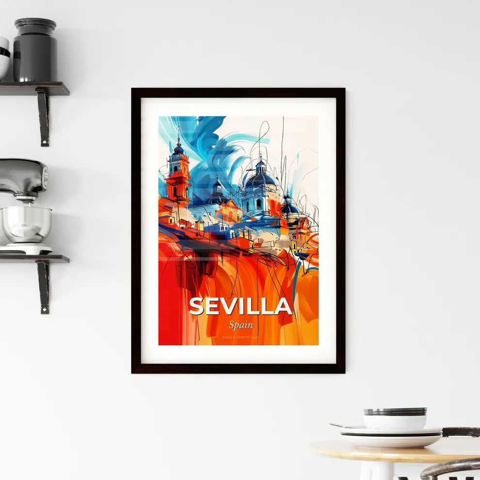 Vibrant Sevilla, Spain Framed Print
