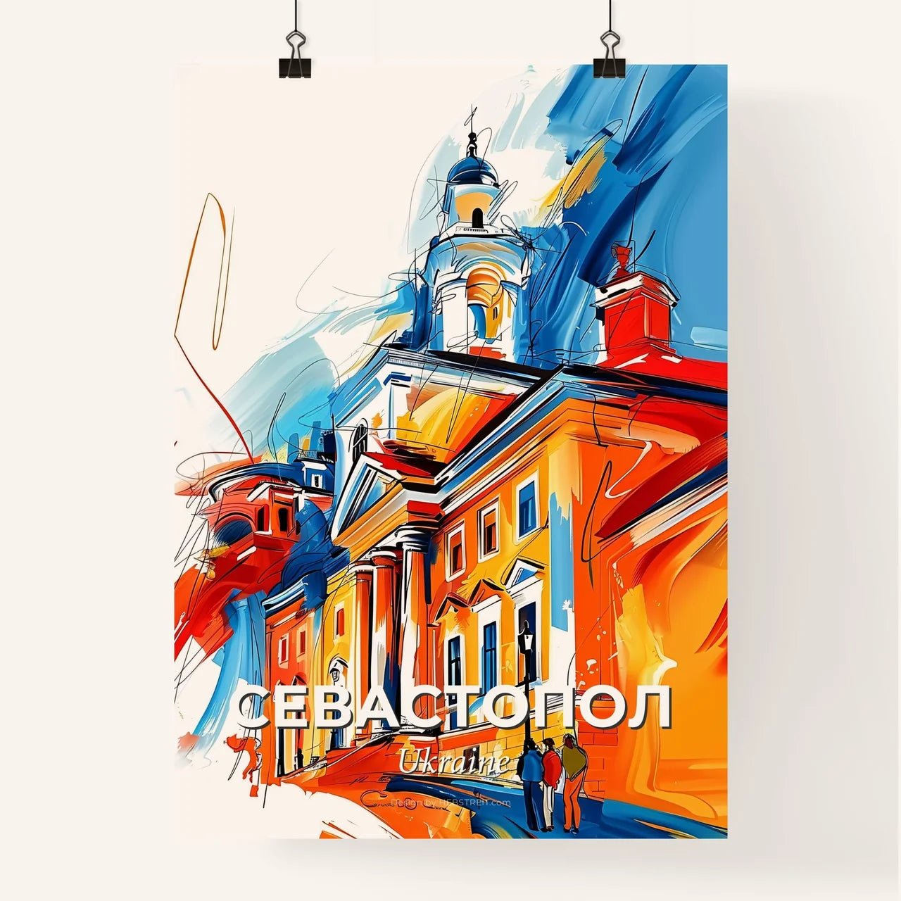 Vibrant Севастопол, Ukraine Poster