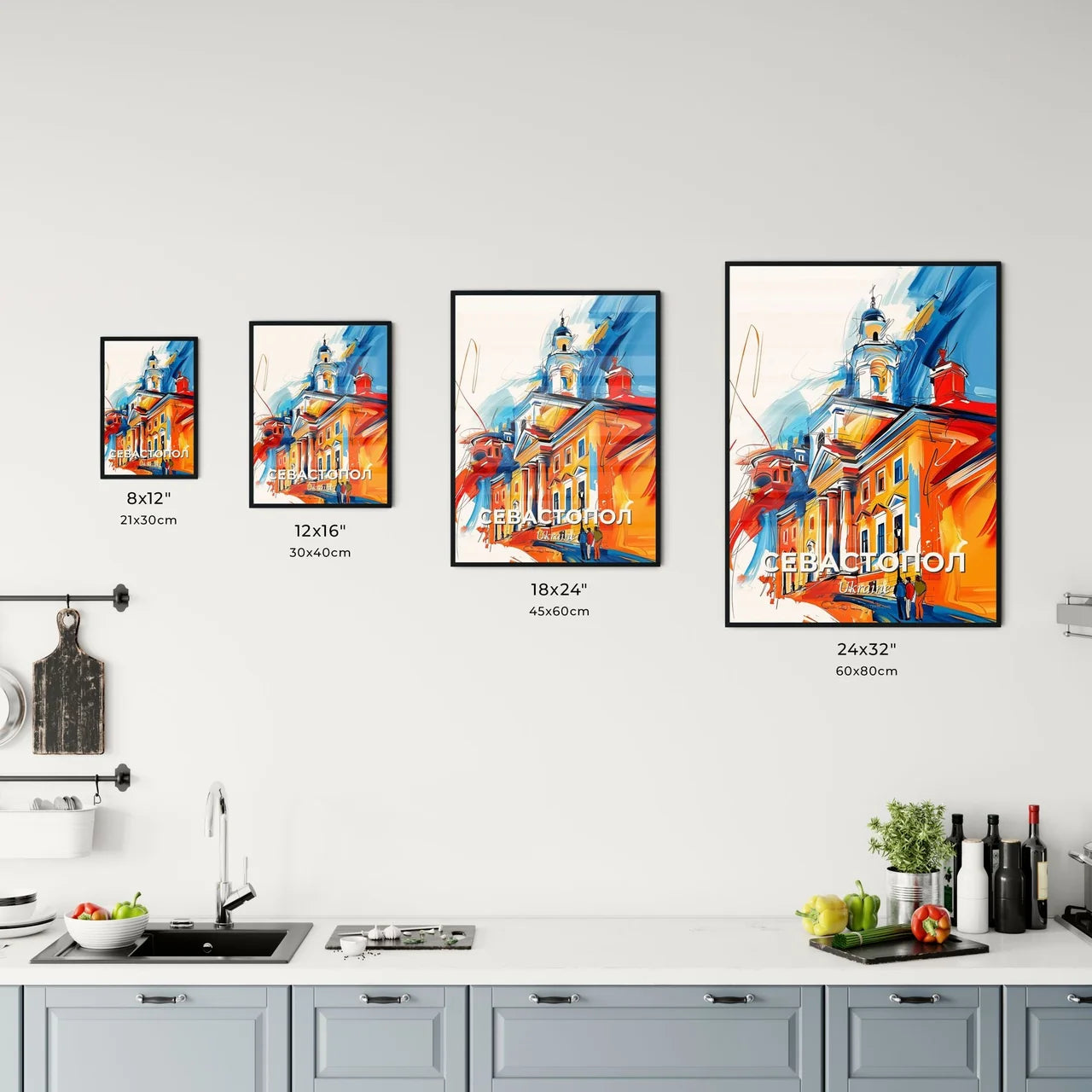 Vibrant Севастопол, Ukraine Kitchen Art