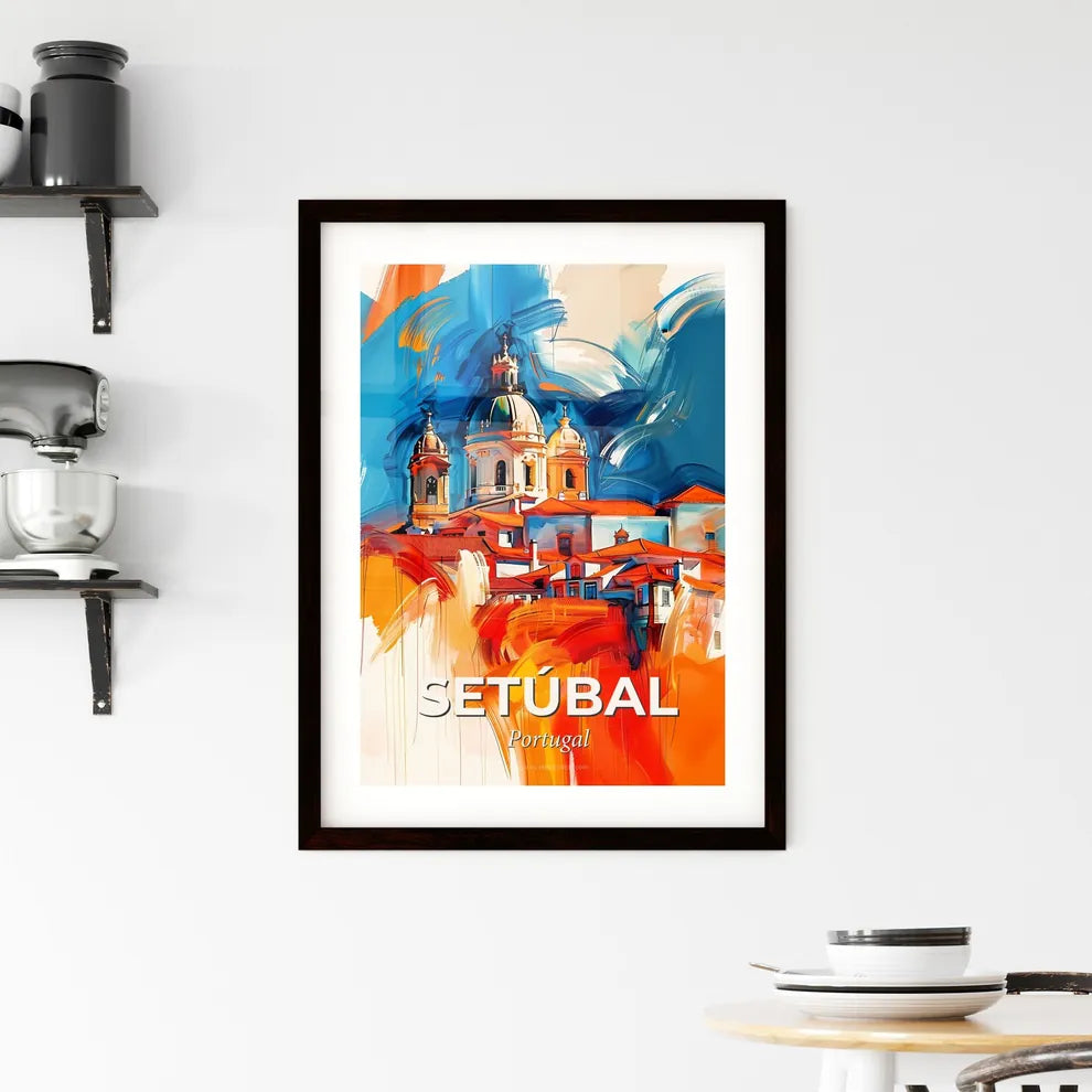 Vibrant Setúbal, Portugal Framed Print