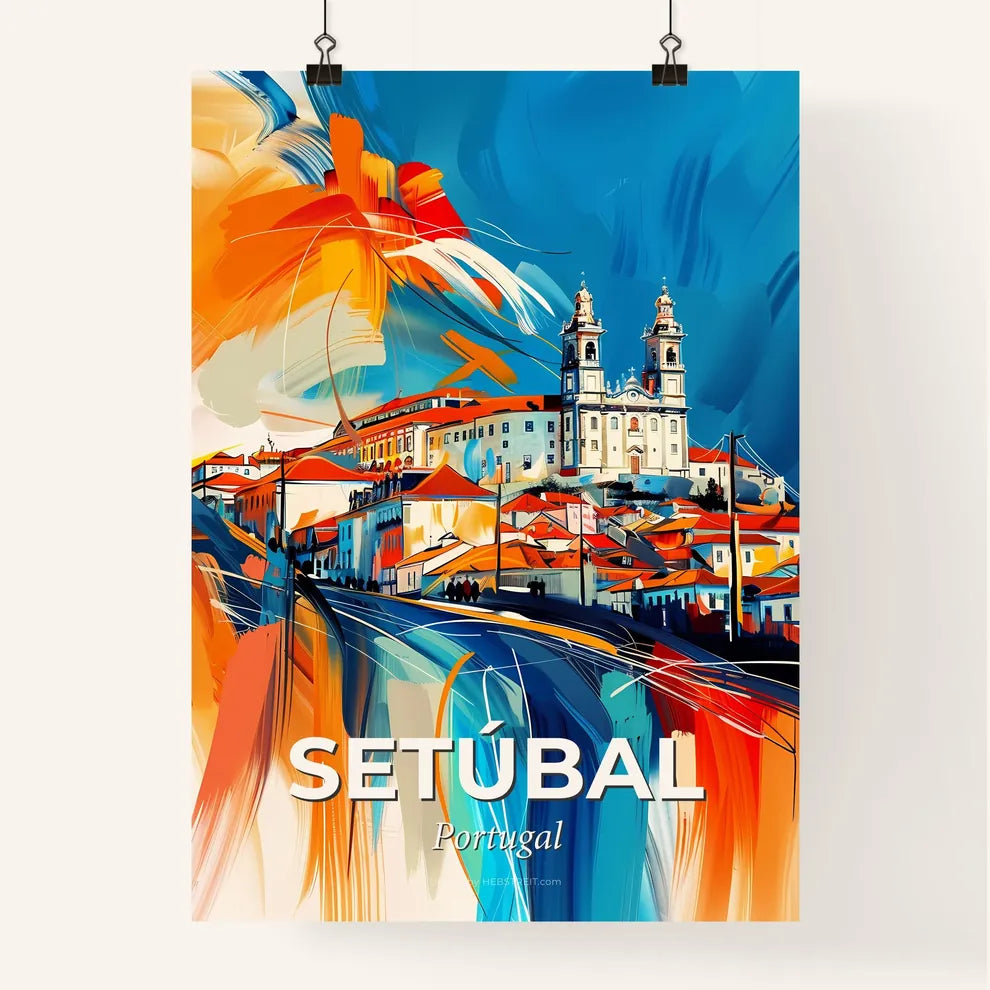 Vibrant Setúbal, Portugal Poster