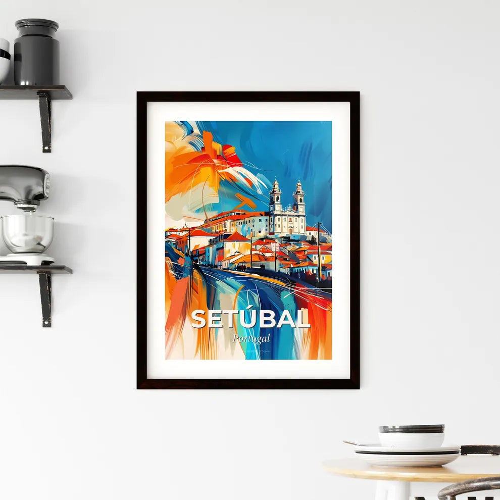 Vibrant Setúbal, Portugal Framed Print